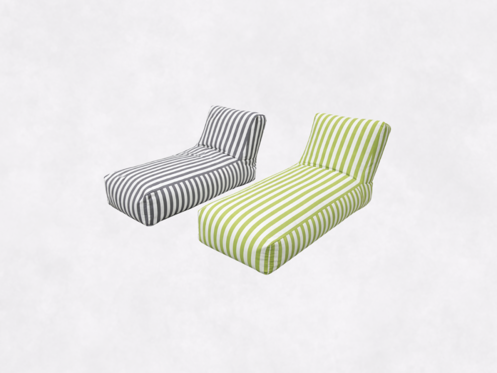 Pufe Chaise Longue ás Riscas
