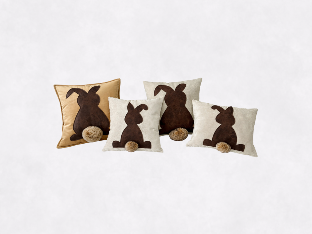 Conjunto de Almofadas Taupe | Páscoa