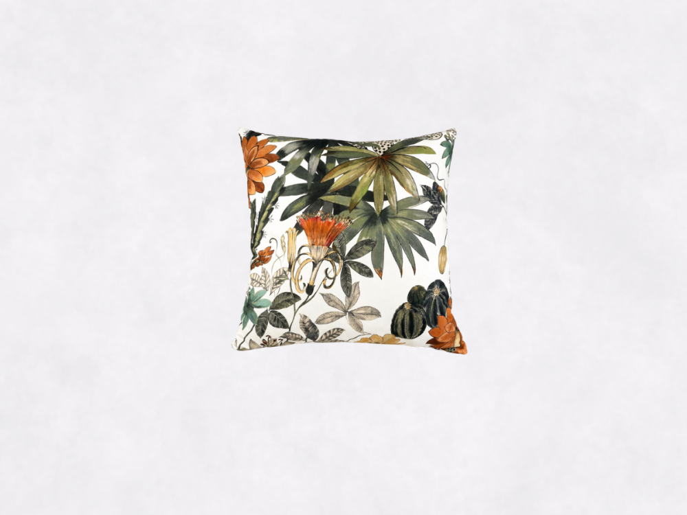 Almofada Floral Tropical em Tecido