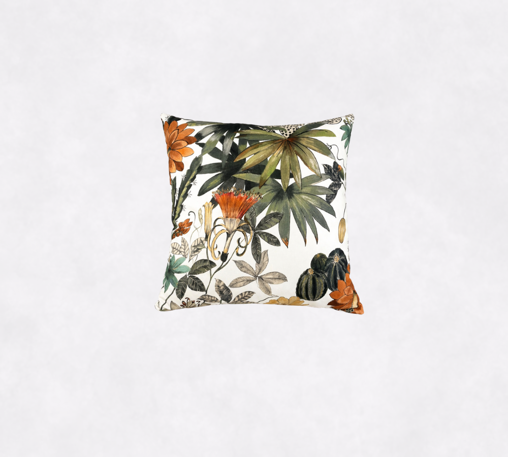 Almofada Floral Tropical em Tecido